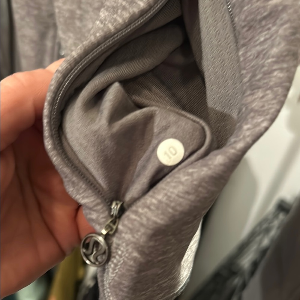 Gray Asymmetrical Zip Jacket - image 6